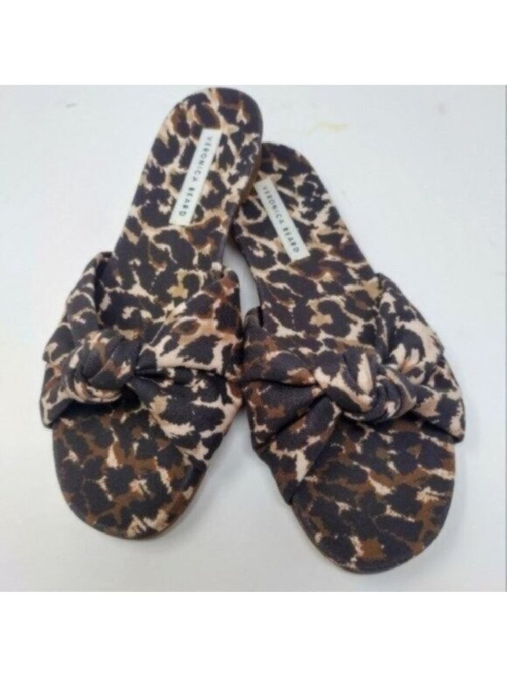 Veronica Beard Etra Leopard Slides 7.5